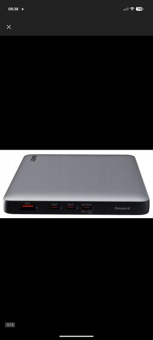 Powerbank AUKEY PB-Y44 Sprint X Slim Power Bank 20000mAh 20V 100W QC PD 3.0 4xUSB LCD