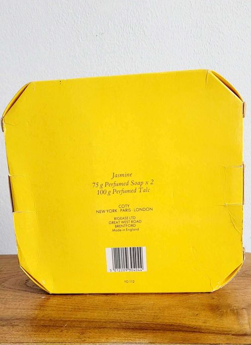 Zestaw COTY- 2 x mydełko i perfumowany talk, jaśminowe, vintage