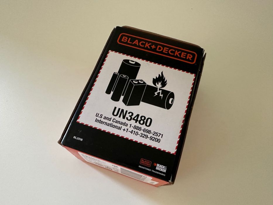 Bateria Black + Decker BL2518-XJ Lithium 2.5AH 18v Novo em Caixa c/Fatura Garantia