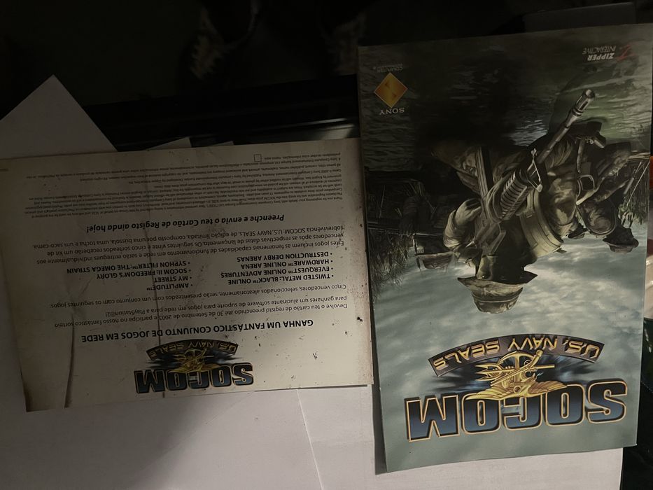 Manual jogo Ps2 Socom US Navy Seals