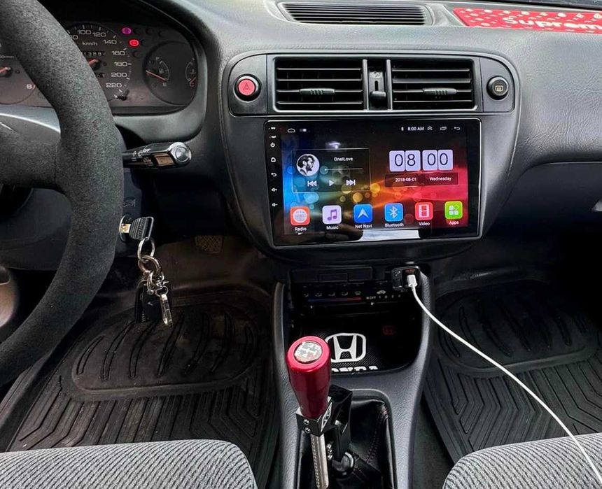 Rádio 2DIN Honda CIVIC MK6 • (1995 a 2001) • Android EK EJ EM MA MB MC