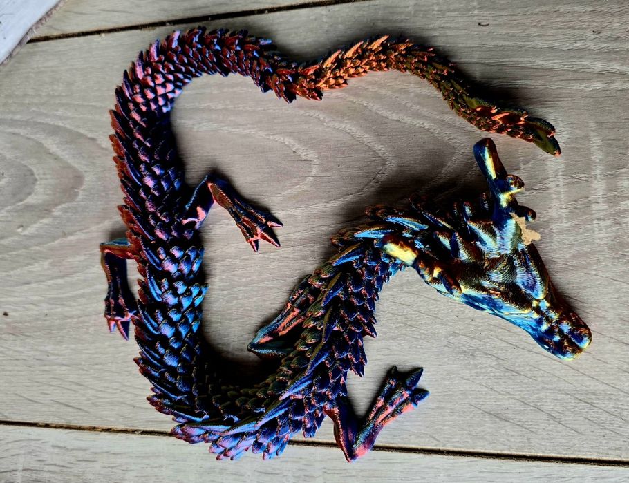 Wyprzedaż!! Duża ruchoma figurka 3D Smok nowy