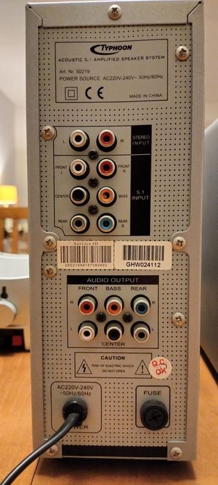 Sistema Surround 5.1 Typhoon