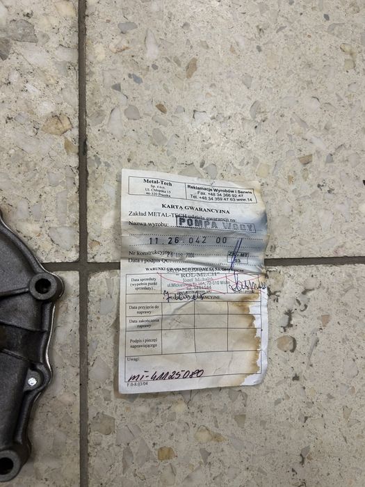 FSC Żuk Lublin 1 andoria 4c90 pompa wody pod elektromagnes