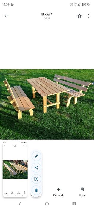 Meble komplet ogrodowy