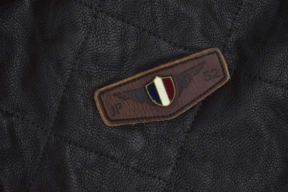 Jean Paul 52 Brązowa Kurtka Męska Pilotka Z Sztucznej Skóry Xxl