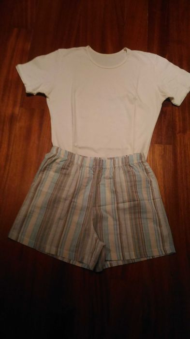 Pijama de verão em 100% algodão, Sem uso.