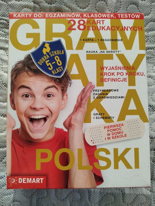 Polski karty do egzaminów klasówek 5-8 klasy