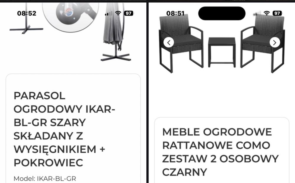Nowe meble na sprzedaz