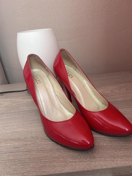 Czółenka czerwone 38rozmiar