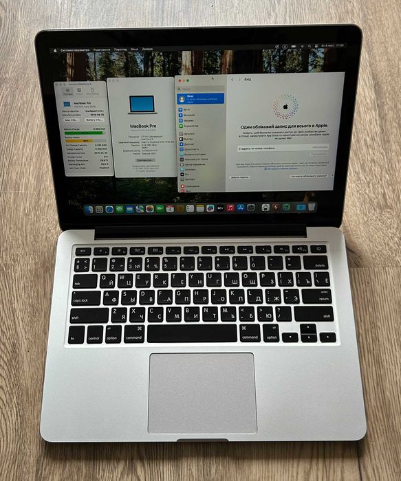 ІДЕАЛЬНИЙ Macbook PRO 13" А1502, 8/128, весь комплект