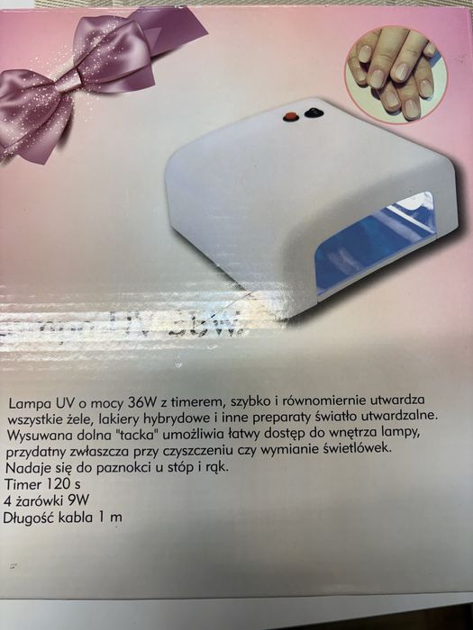 Lampa uv 36w z timerem paznokci