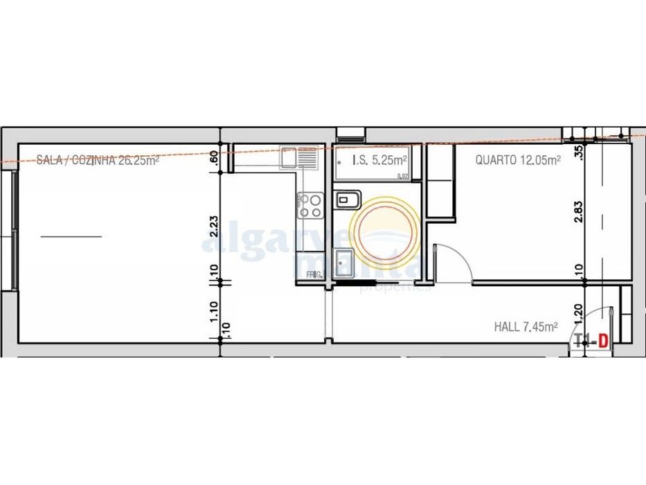 Apartamento T1 sito no Rés-do-Chão de um edifício em construção - M... — Monte Gordo, Faro