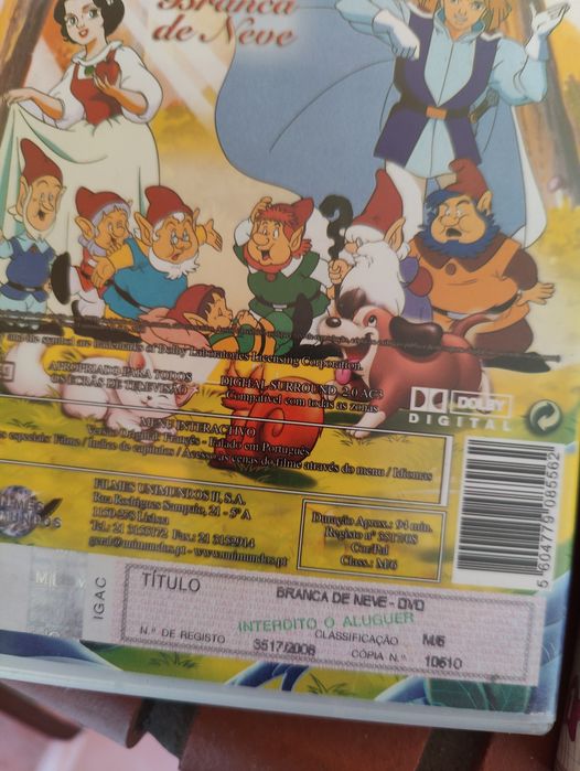 Conjunto de 13 DVD's clássicos infantis