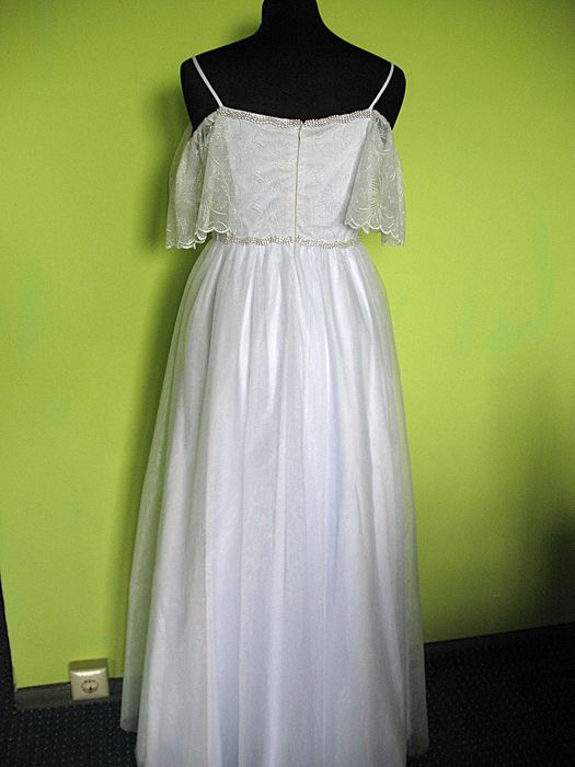 Suknia - ślubna - 36 / 38 - biust 90+ cm welon