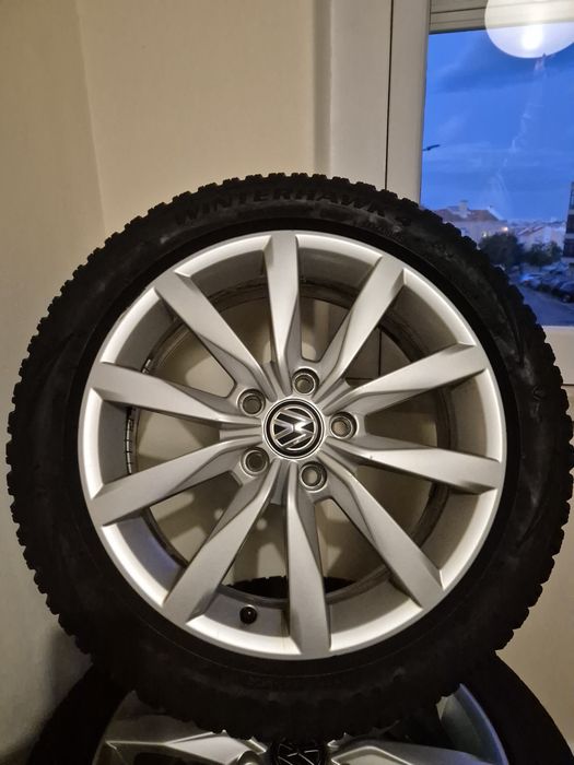 4x Pneus + jantes vw golf tamanho 205/50 R17 NOVOS