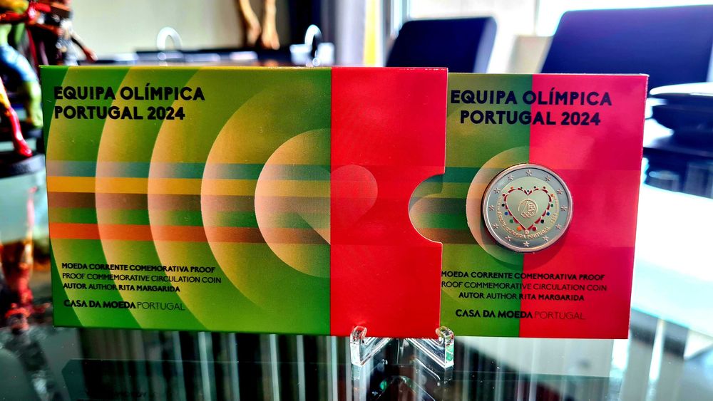 Vendo ou Troco Moeda 2€ Proof Equipa Olímpica Portugal 2024