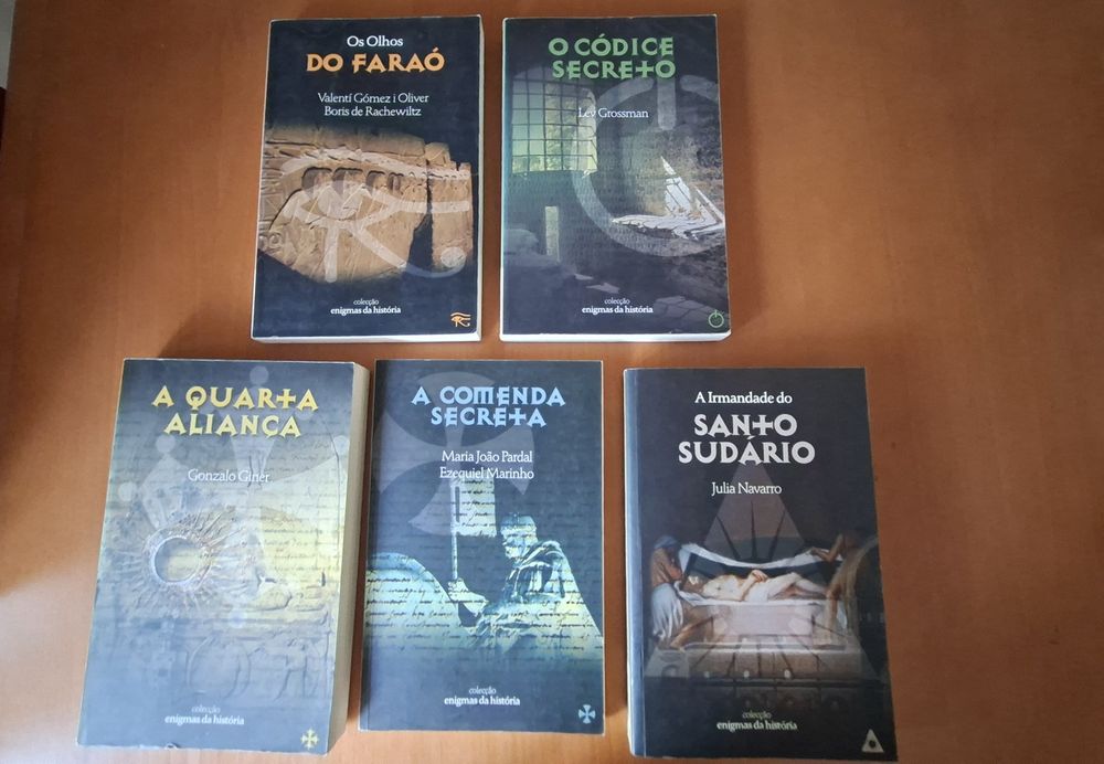 5 livros colecção enigmas da história