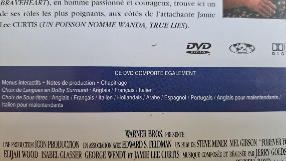 DVD filme Eternamente Jovem com Mel Gibson (1992)