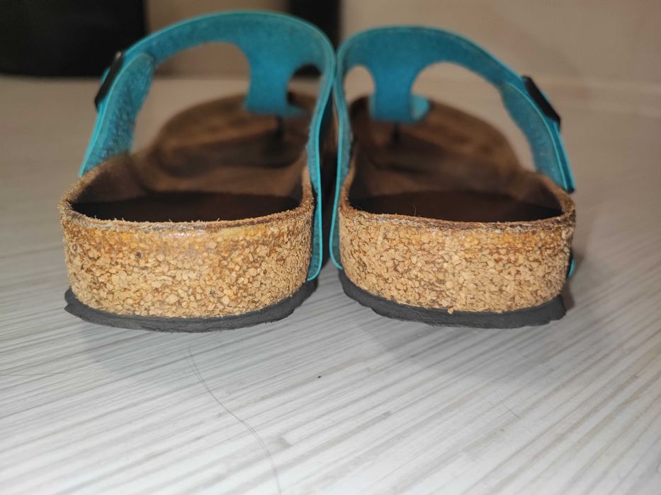 Birkenstock голубі 40р Босоніжки сандалі шльопанці в'єтнамки