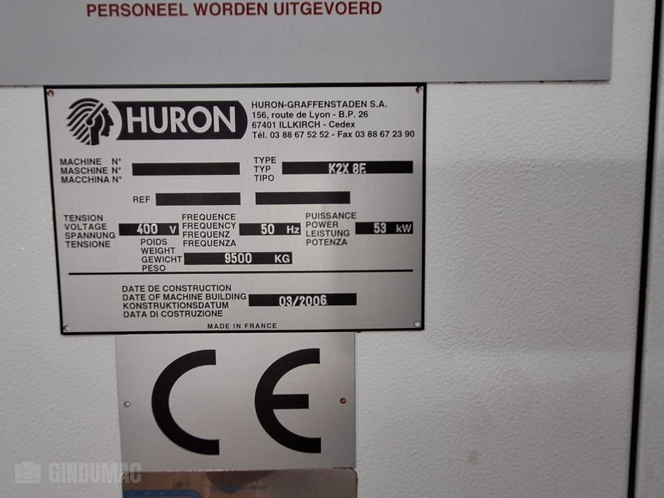 Centrum obróbcze Huron K2X 8 Five