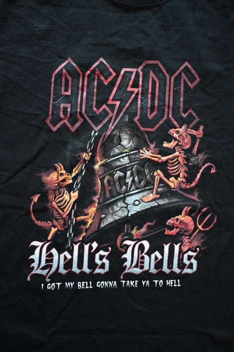 T-shirt koszulka ACDC AC/DC Hells Bells XL FruitOfTheLoom Cotton 100%