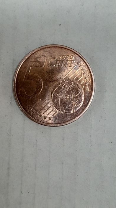 Moeda de 5centimos c/ defeito