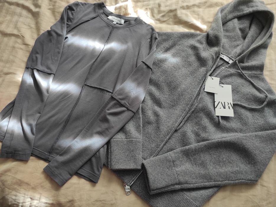Кардиган худі zara, лонгслів onebyone