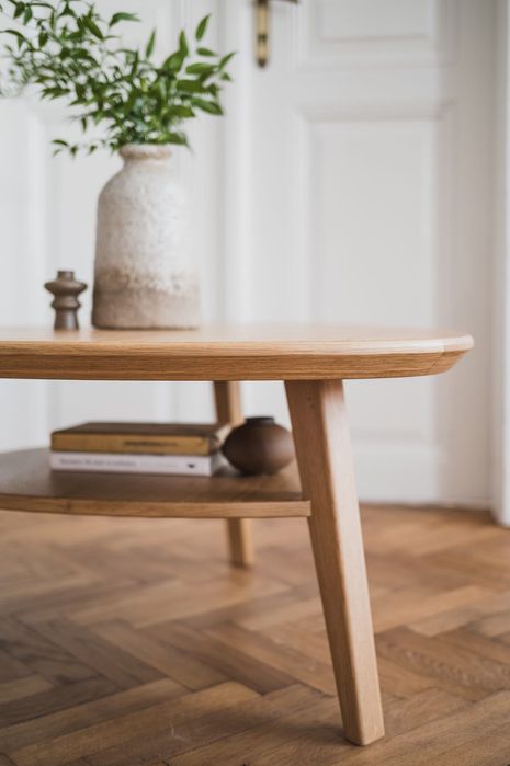 Stolik Nørrebro drewniany mid-century modern vintage duński