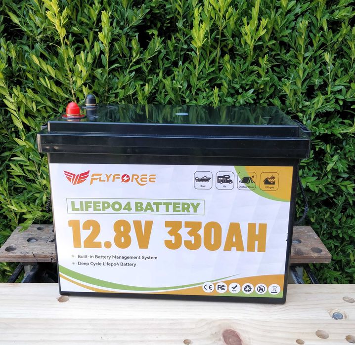Bateria FLLYROWER LiFePO4 12V 330 Ah • Autocaravana • Solar