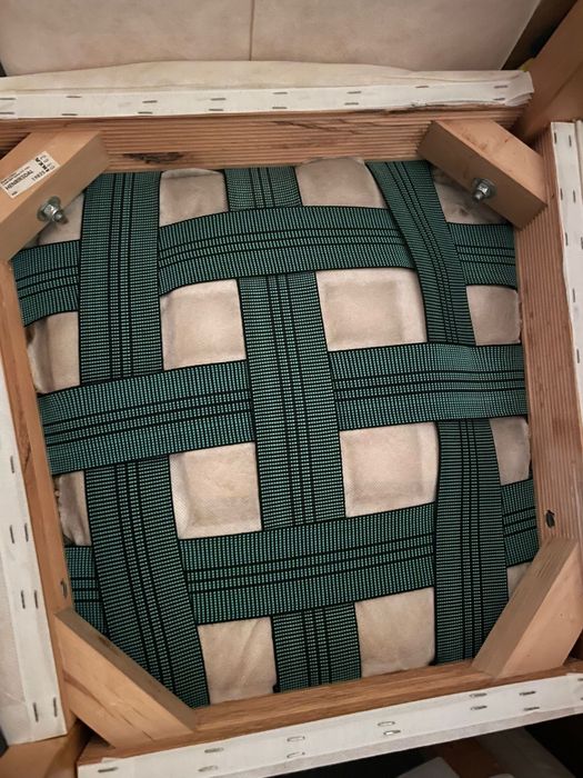6 cadeiras Henriksdal IKEA com capas brancas