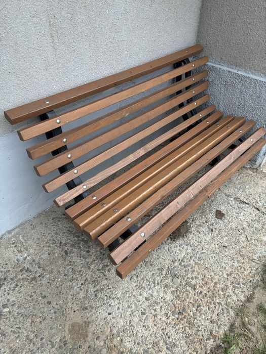 Ławka parkowa z PRL