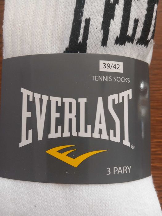 Nowe, białe skarpetki Everlast 39-42 zestaw