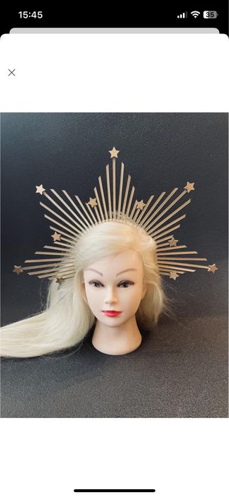 Корона обруч ободок для фотосесії  зірка золото звезда фотосессия