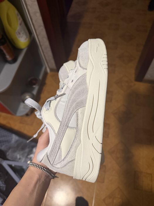 Кросівки puma беж сірі