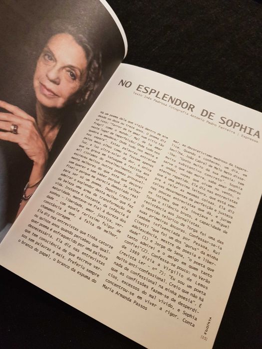 Revista EGOÍSTA Homenagem a Sophia de Mello Breyner