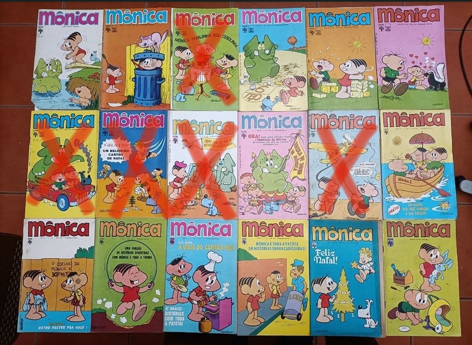 104 Livros Mónica, Cebolinha, Recruta Zero  e Outros