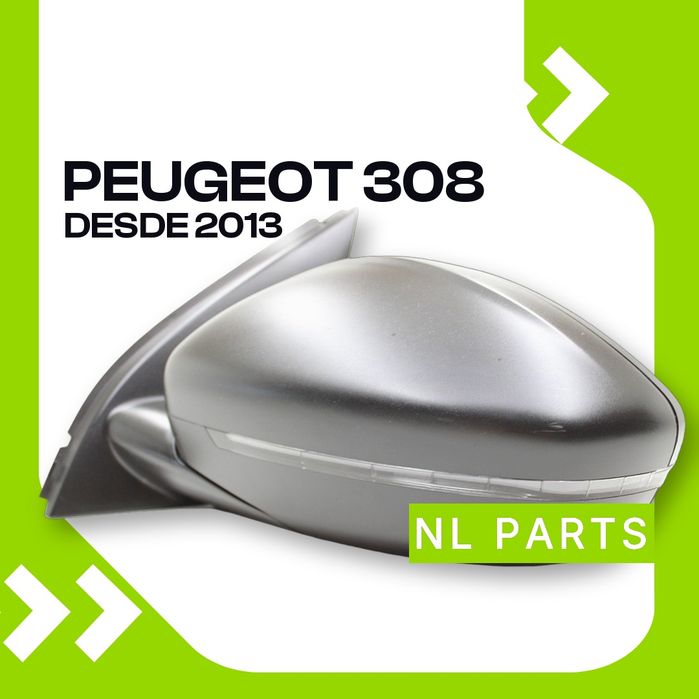 Espelho retrovisor Peugeot 308 Esquerdo (2013 em diante)
