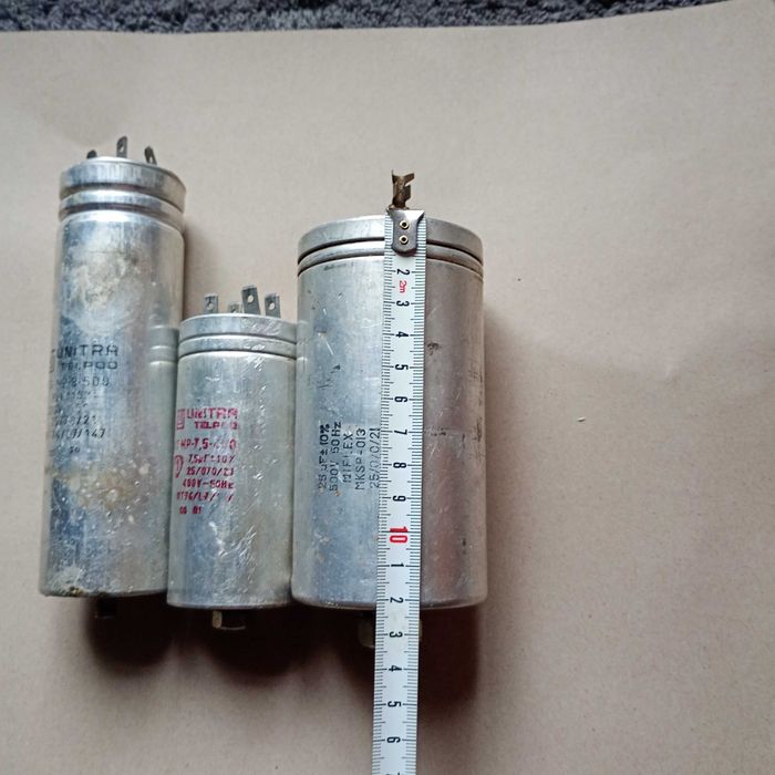 Kondensator UNITRA 7,5/400, 8/500, Miflex 25/500