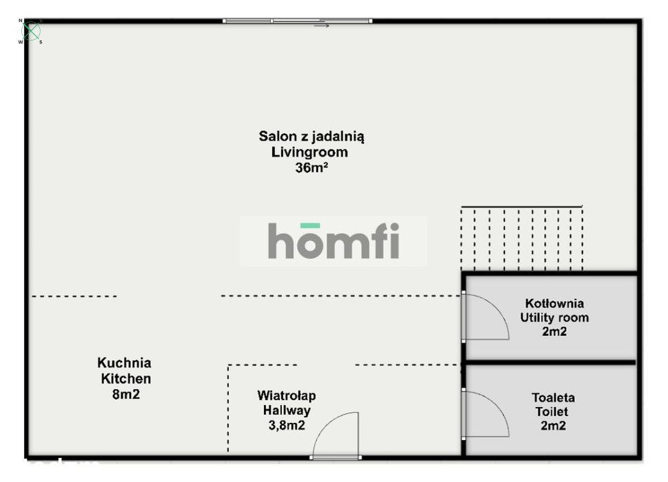 Szereg 100 m² z ogrodem | Iwiny z widokiem na park