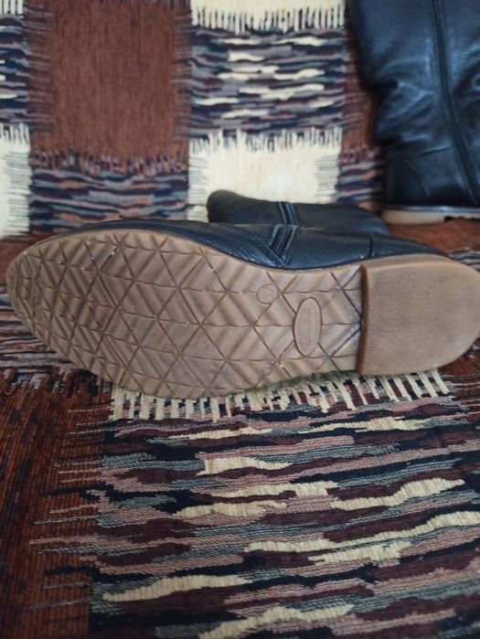 Сапоги кожаные женские,зимние