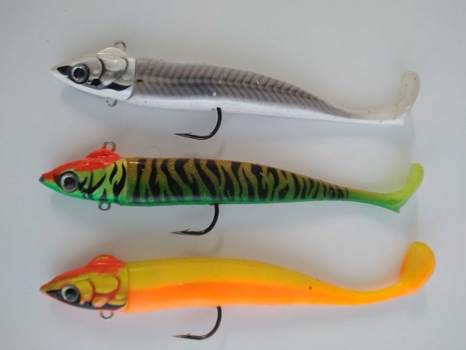 amostras de pesca vinil