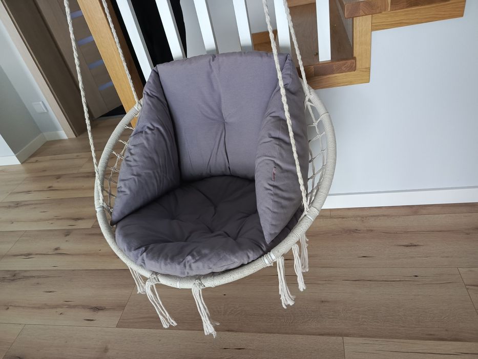 Huśtawka boho bocianie gniazdo z poduszką