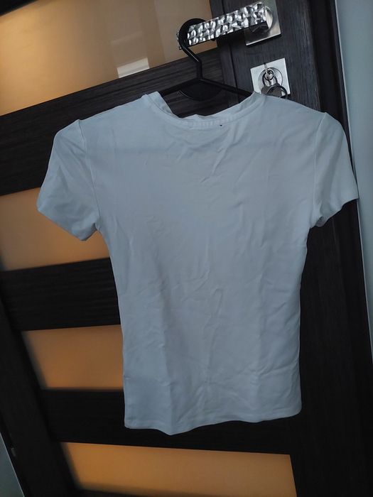 Dopasowany biały t-shirt amisu new yorker xs