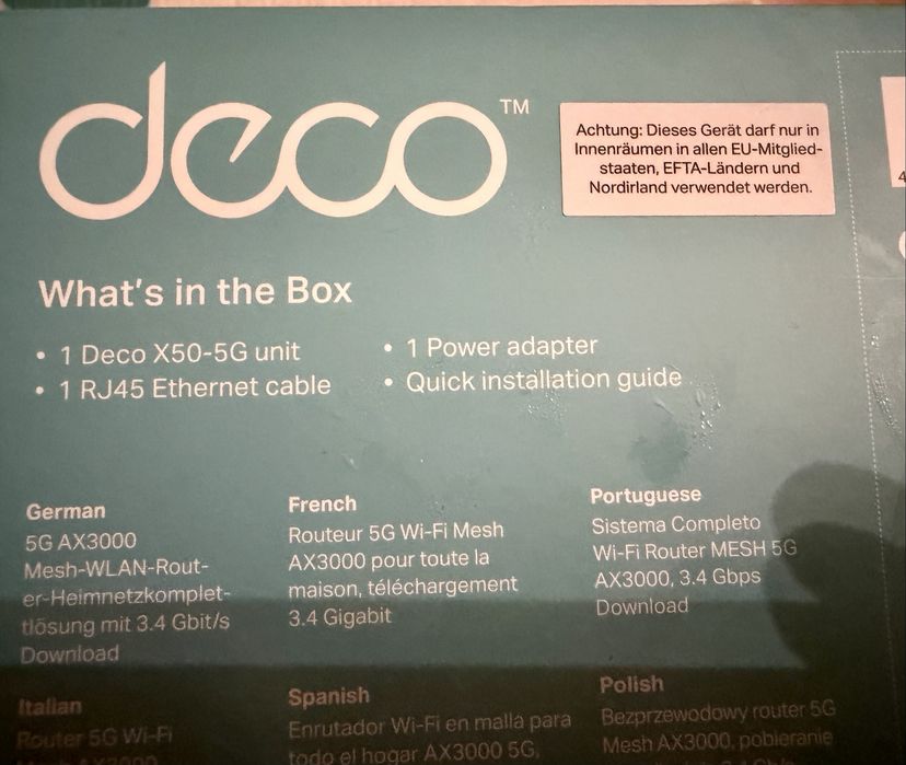 TP-Link Deco X50-5G + Deco X50 3-Pack | Wi-Fi 6 Mesh AX3000 | Router 5G