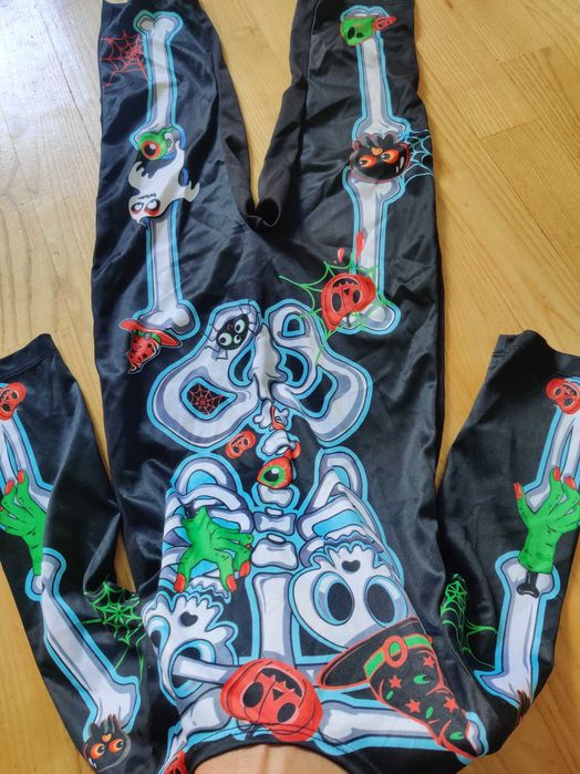 Strój karnawał/Kościotrup/3-4/98-104/szkielet/Helloween/kostium