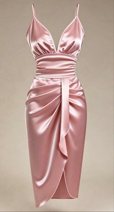 Vestido rosa claro