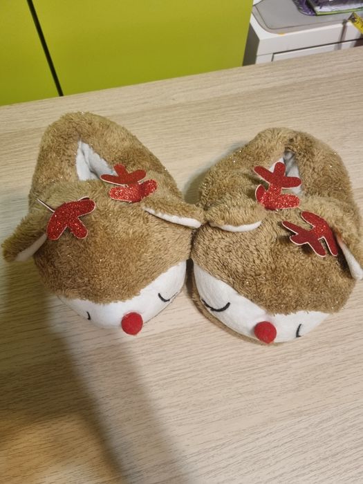 Kapcie reniferki, świeta