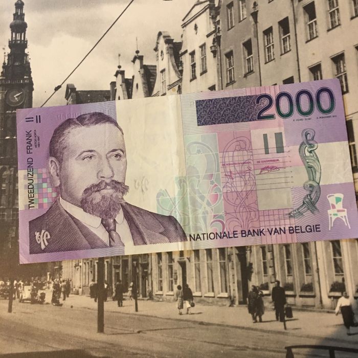 Banknot frank belgijski 2000frankow
