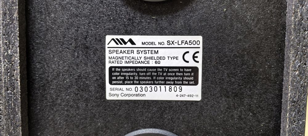 2-х полосна акустика Sony SX-LFA500/6Ω